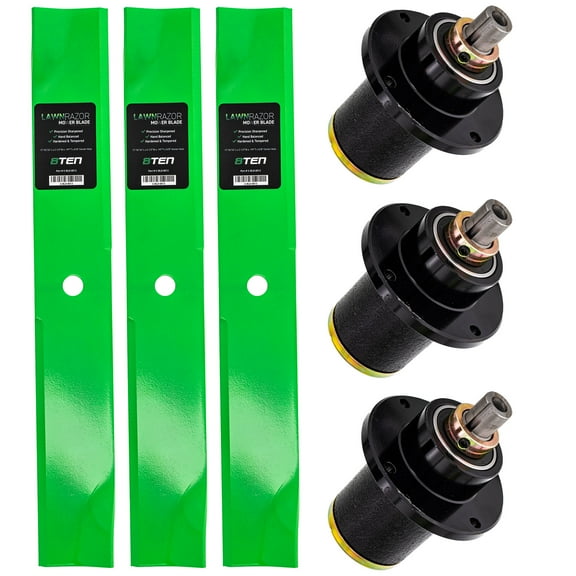 8TEN Spindle Low Lift Blade Kit for Bad Boy Pup and Lightning MK1002093