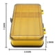 thumbnail image 3 of Yuarrent 2 uds. Caja de señuelos de pesca con asa, caja de recolección de cebo, cajas de almacenamiento, organizador de suministros, Pescar Amarillo, 3 of 6