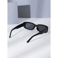 thumbnail image 4 of Women's Minimalist Square Metal Hinge Sunglasses for Daily Wear, Travel & Beach, 4 of 8
