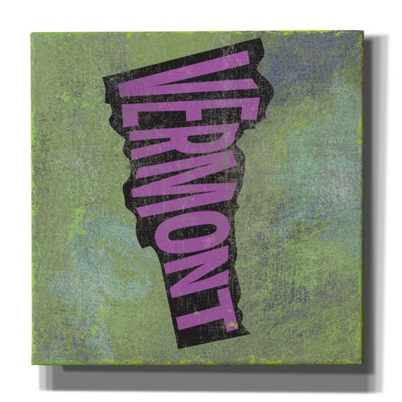 Epic Graffiti 'Vermont'  by Art Licensing Studio Canvas Wall Art, 18" x 18"