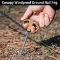 thumbnail image 3 of NIBOLOG 25cm Tent Stake Grow in The Dark Heavy Duty Sharp Tip Dual Holes Lightweight Canopy Windproof Ground Nail Peg Camping Accessories, 3 of 8