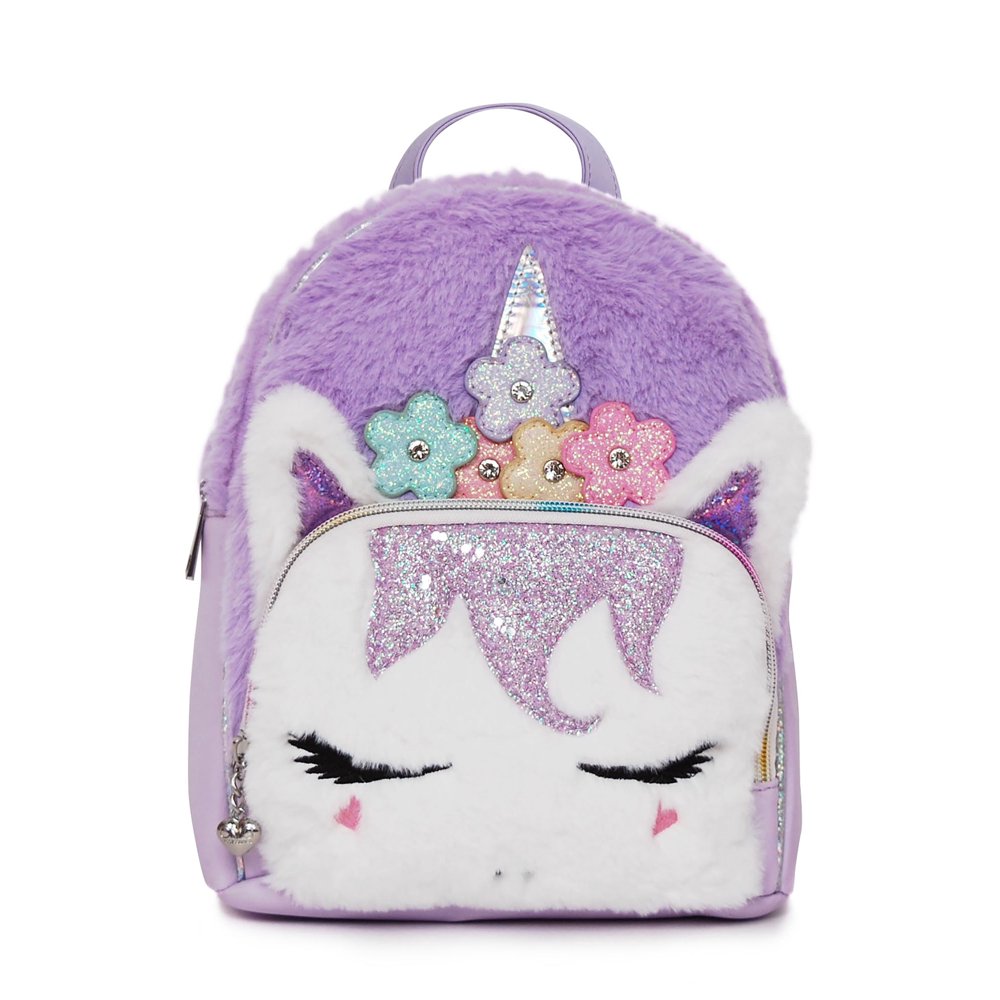 OMG Accessories 10" Unicorn Plush Mini Backpack