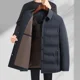 thumbnail image 4 of Chaquetas acolchadas ligeras de diseñador, chaqueta de plumón con cuello camisero para hombre, abrigos cálidos de negocios con solapa de invierno 2024 para hombre, 4 of 5