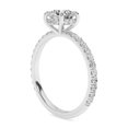 thumbnail image 4 of AFFY Solitaire Engagement Rings For Women, 1.40 Carat (ctw) Lab Created Moissanite Eternity Promise Ring For Her In 14k Solid White Gold | VVS1 Quality Ring Size-5.5, 4 of 5