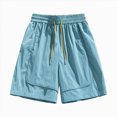 thumbnail image 4 of KPOPLK Women's 5"/ 7" Athletic Running Shorts Drawstring Quick Dry Lightweight Workout Gym Shorts with Pockets UPF 50+ Size XXL,Sky Blue, 4 of 6