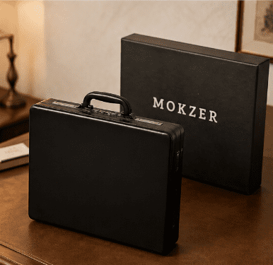 mokzer Solo New York Attache - Carrying Case with Combination Lock, Business Brief, Large Main Compartment - Grand Central
