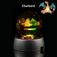 thumbnail image 2 of Pokemon 3D Crystal Ball Pikachu Figure Pokeball Engraving Crystal Charizard Model with Led Light Base Toys Anime Christmas Gift, 2 of 7