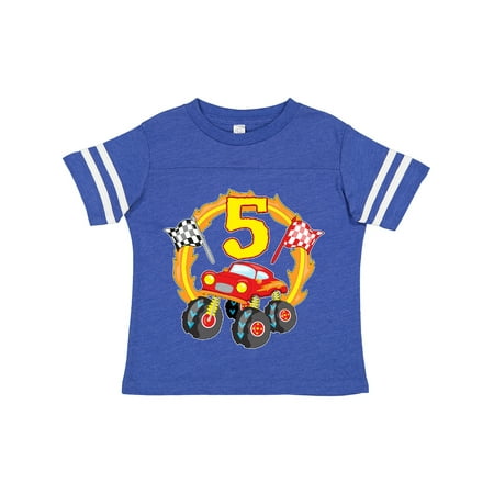 

Inktastic Monster Truck 5th Birthday Gift Toddler Boy or Toddler Girl T-Shirt