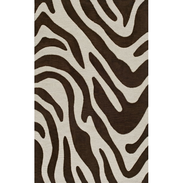 Dalyn Transitions Area Rug Tr15 Tr15 Brown Zebra Animal Print Walmart Com Walmart Com