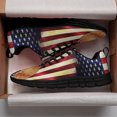thumbnail image 3 of Boxer American Flag Running Shoes Sneakers Mesh Black Size 6, 3 of 5