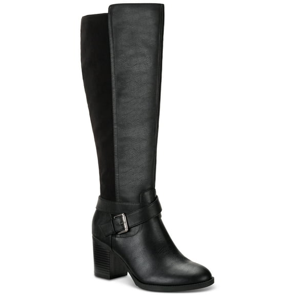 Style Co Hazell Dress Boots Black Smooth Micro 10M
