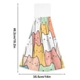thumbnail image 2 of Haosy 2 Pack Kitchen Wash Cloths with Hanging Loops Absorbent Absorbent Quick Drying Hand Towels, Cute Pastel Cats, 2 of 7