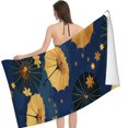 thumbnail image 2 of PHYHOO Golden Fans Oversized Microfiber Sand Free Quick Dry, Lightweight Pool Towels for Adults Travel Towel for Gym Yoga Camp Swim 30x60in, 2 of 8