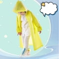 thumbnail image 5 of LIZENG Girls Clear Rain Jacket for Kids Reusable Waterproof Quick Dry Raincoat Children Lightweight Hiking Camping Rain Poncho, 5 of 8