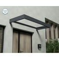 thumbnail image 6 of Palram - Canopia Sophia 7' x 3' Gray and Clear Stationary Door Awning with UV Resistant, 6 of 10