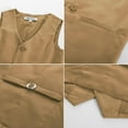thumbnail image 5 of GRACE KARIN Boys 3 Button Formal Suit Vest with Tie, 5 of 6