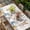 White, variant on Happy Easter Table Cloths for 3 Foot Rectangle Tables, Spring Watercolor Bunny Eggs Flowers Beige Patio Waterproof Elastic Fitted Tablecloths, Washable Rectangular Table Cover for Camping