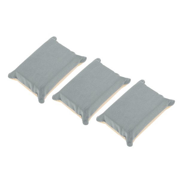 3 Pcs Toalla para Lavar Coches Microfibra Herramienta de Secado para Limpieza de Coches 12x8x4cm Gris