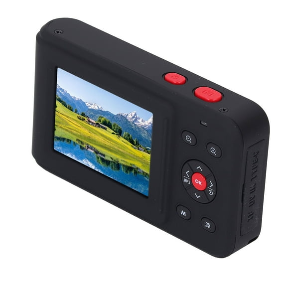 Cámarae digital hd de 2,5 K, Videocámara con zoom de 16x y Enfcoque Autico Con Pantalla de 2,4 Pulgadas, Cámara Compacta Portátil de 72 MP Antivibración Para Fotografía