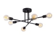 thumbnail image 2 of Sheen - 6 Lights Iron Body Black Chandelier, 2 of 5