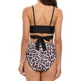 thumbnail image 3 of Valcatch Women Bikini Swimsuit Front Cross Lace Up Two Piece Tankini Bathing Suits, 3 of 8
