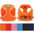 thumbnail image 2 of Arnés reflectante de malla de nailon para perros, chaleco ajustable y correa, collar transpirable para mascotas, suministros para mascotas Chihuahua Pug, 2 of 5