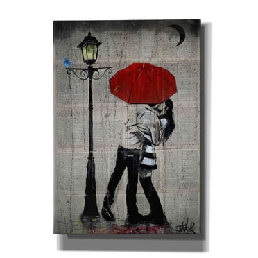 Epic Graffiti 'Rainrain' by Loui Jover, Canvas Wall Art, 18"x26"
