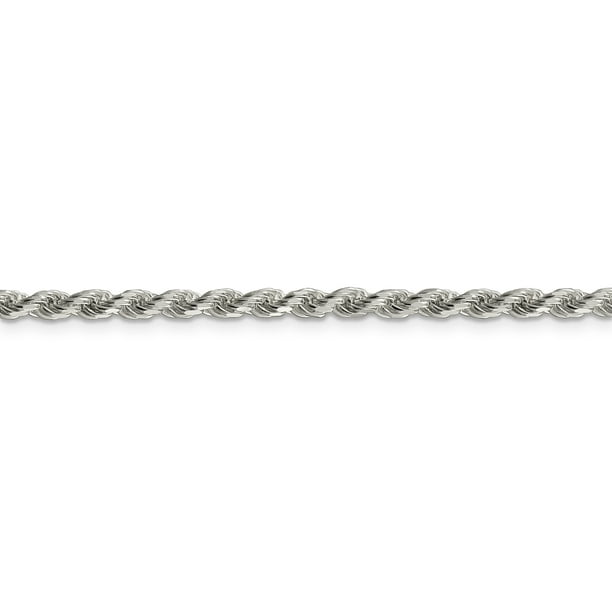 925 Sterling Silver 3mm Diamond-cut Rope Chain 20 Inch - Walmart.ca