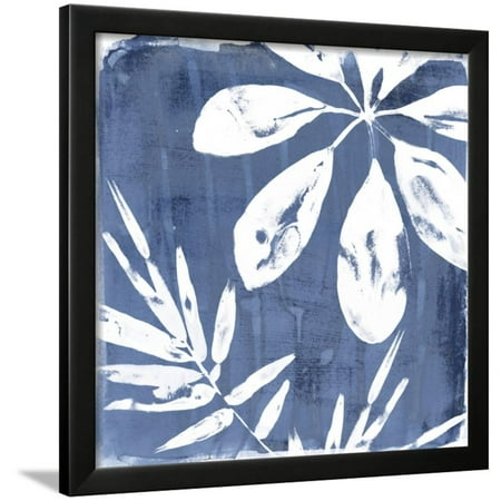 Jung Tropical Print - Tropical Indigo Impressions II Framed Print Wall Art By June Vess
