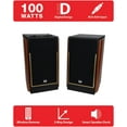 thumbnail image 2 of Dual LUHSL20B Bluetooth Bookshelf Speakers Pair | 100W | With Remote, 2 of 9