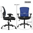 thumbnail image 2 of CL.HPAHKL Office Chair Ergonomic Desk Chair, 400lbs Big and Tall Mesh Chair, Computer Chair with Adjustable Arms & Seat Height, Rolling Swivel PC Chair for Home Office, Blue, 2 of 7