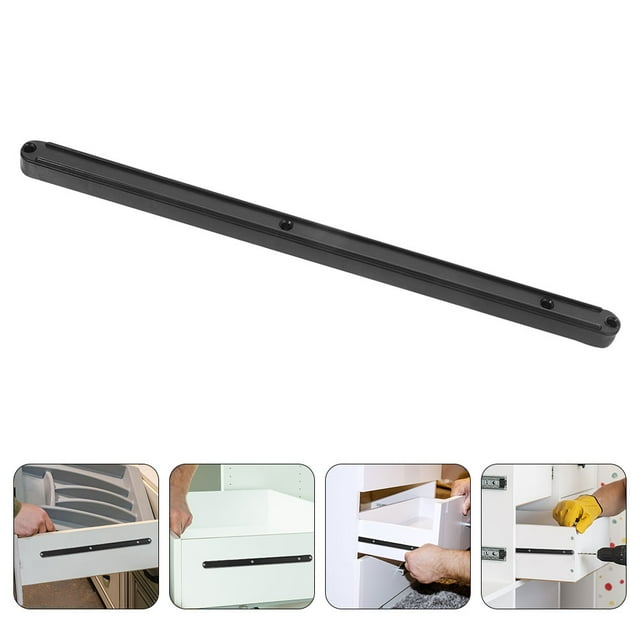 Greenadscape 2Jgo Kit De Hardware Para Cajones Base Plástico Negro Soporta Instalación Rápida Mejora Muebles De Oficina