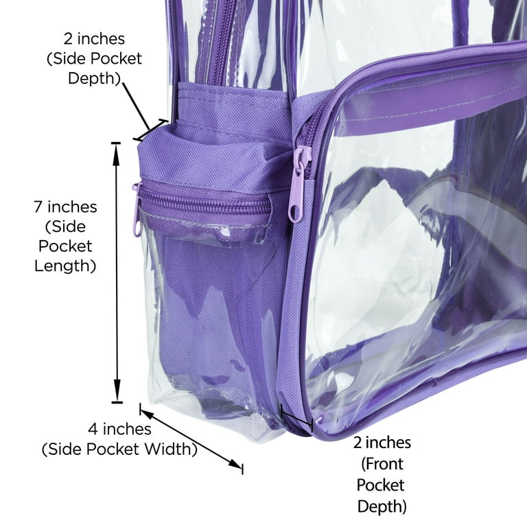 Clear Pvc Transparent Bag, Size: 22.5*15.5*8.5 Cms