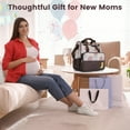 thumbnail image 5 of TeqHome 5Pcs Portable Baby Diaper Bag Tote Durable with Diaper Pad Food Bottle Bag for Mom Dad Travel Daycare Coffee, 5 of 16