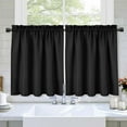 thumbnail image 1 of Yesfashion Waffle Weave Curtains, Waterproof Rod Pocket Textured Tier Curtains for Kitchen Bathroom, 1 of 8