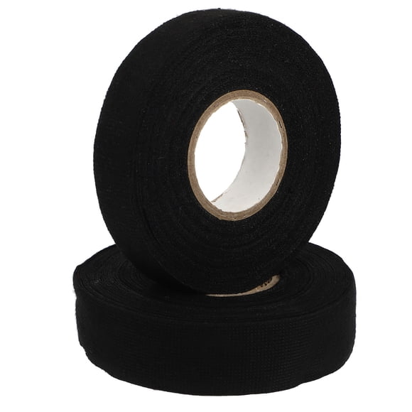 Black Car Wire Tape for Automotive Use with Strong High Temperature Resistance and Durable Flannel Material 2pcs