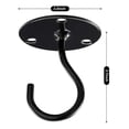 thumbnail image 2 of Iron Hook Ceiling Hanging Hook Potted Plant Balcony Flower Basket Hanging Hook Hooks Clothes Hook With Screws Metal Ceiling Hooks To Hang P, 2 of 4