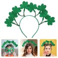 thumbnail image 4 of KAKOWELY Diadema de trébol para el Día de San Patricio, diadema con sombrero de duende, accesorios de disfraz para el Día de San Patricio para celebraciones festivas irlandesas., 4 of 4