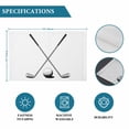 thumbnail image 6 of Golf Ball Placemats Set of 8, Minimalist Golf Club Abstract Simple Retro Placemats for Dining Table, Place Mats for Kitchen Tabletop, Waterproof Wipeable Dining Table Mats Set, 6 of 9