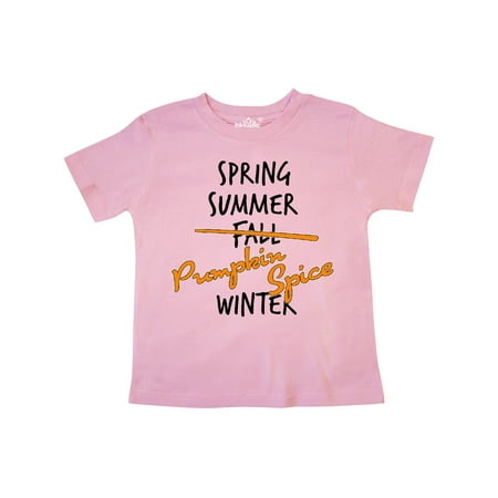 

Inktastic Pumpkin Spice is a Season- funny fall Gift Toddler Boy or Toddler Girl T-Shirt