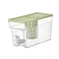 thumbnail image 2 of Hervidor de agua fría con grifo, jarra portátil de 4 l para jugo, ideal para cocina, bar y hogar. Verde, 2 of 9