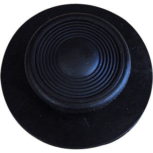 Soft Rubber Curry Comb - Hilason Horse Tack Soft Rubber Small Round Facial Curry Comb Black