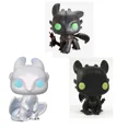 thumbnail image 2 of 2025 FUNKO POP Cómo domar al dragón 3 (http D3) LIGHT FURY #687 Toothless #686 #100 Modelo de juguetes para niños Regalo, 2 of 5