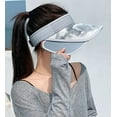 thumbnail image 3 of CoCopeaunts Sun Visor Sun Hat Womens Beach Hat Widened Hat Brim Ponytail Cap Super Sun Protection Hat Hiking Fishing Travel 2023, 3 of 5
