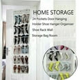 thumbnail image 3 of Over The Door Shoe Organizer Rack Hanging Storage Holder Hanger Bag Closet, 3 of 6