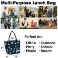 thumbnail image 7 of J World Womens Lola Insulated Lunch Tote Bag for School and Work, Night Bloom, 7 of 7