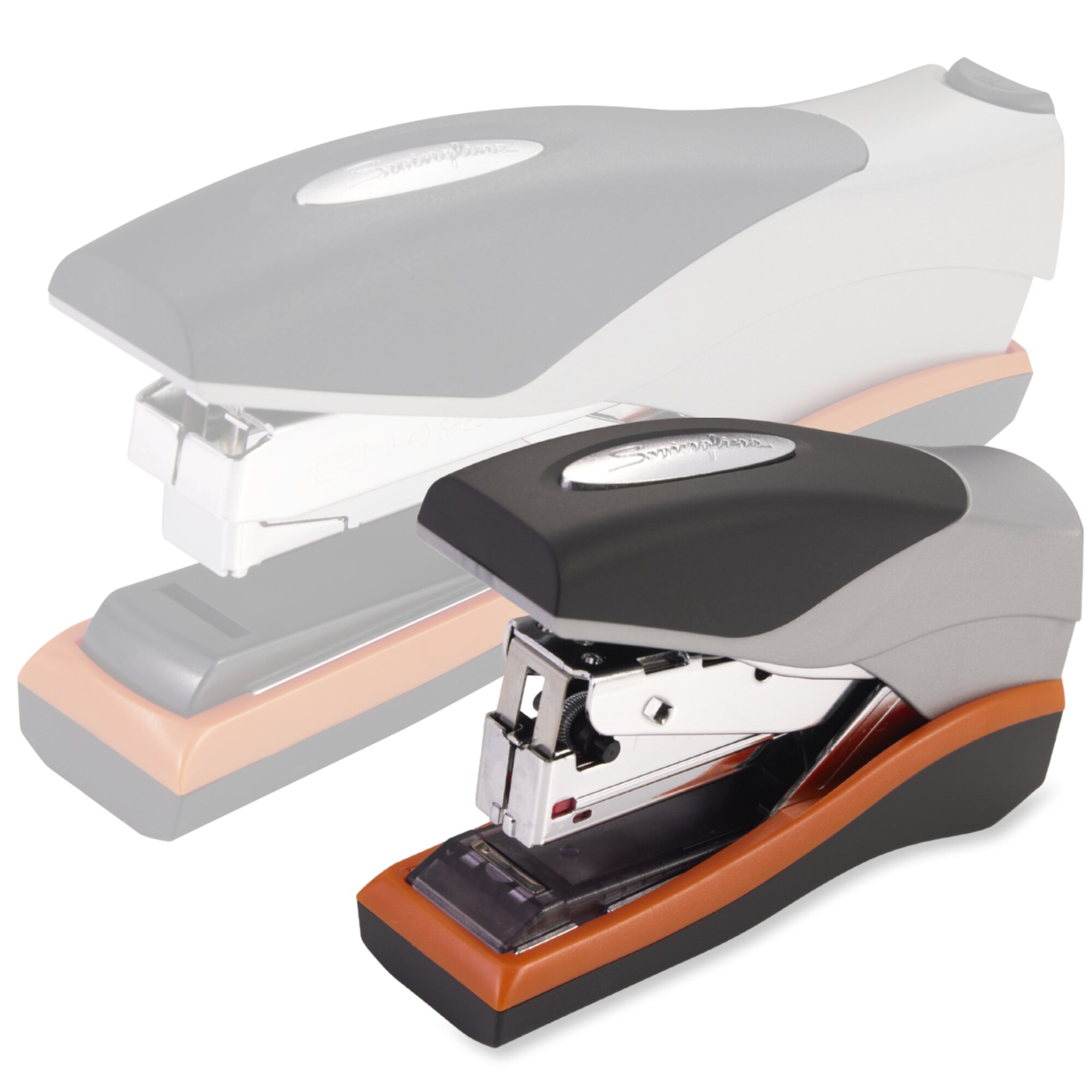 Swingline Optima 40 Compact Stapler, Low Force, 40 Sheets, Black/Silver