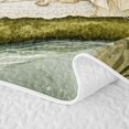 thumbnail image 5 of Erosebridal Jungle Camping Tent Twin Quilt Set for Teens Boys Girls,Rustic Lake Life Twin Coverlet Set, 5 of 7