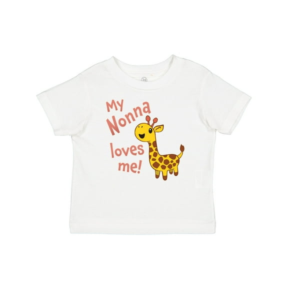 Inktastic My Nonna Loves me- cute giraffe Boys or Girls Baby T-Shirt