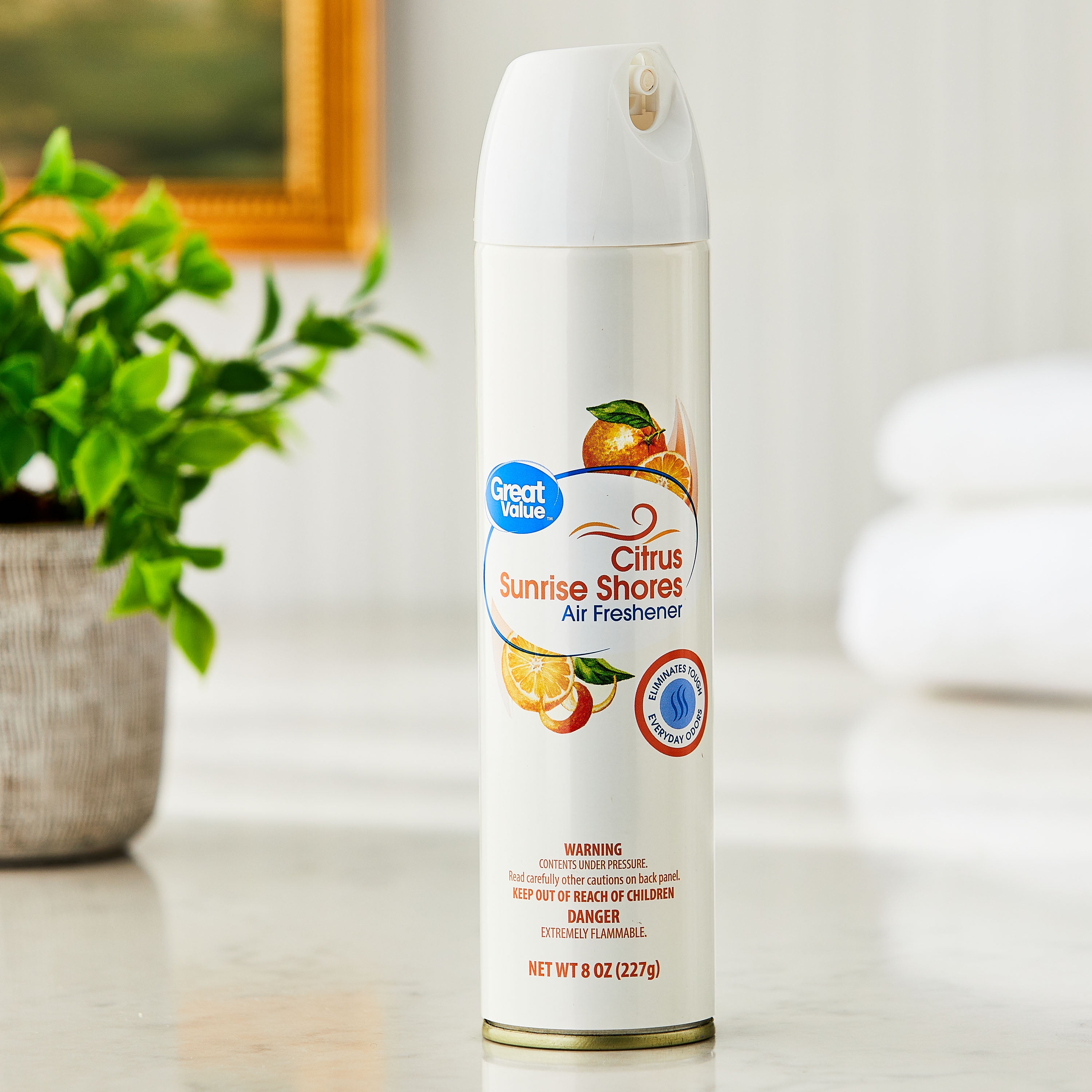 (2 pack) Great Value Citrus Sunrise Shores Aerosol Air Freshener, 8 oz